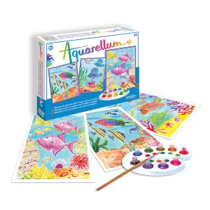 SentoSphere Aquarellum Large Coral Reefs Watercolor Paint Set