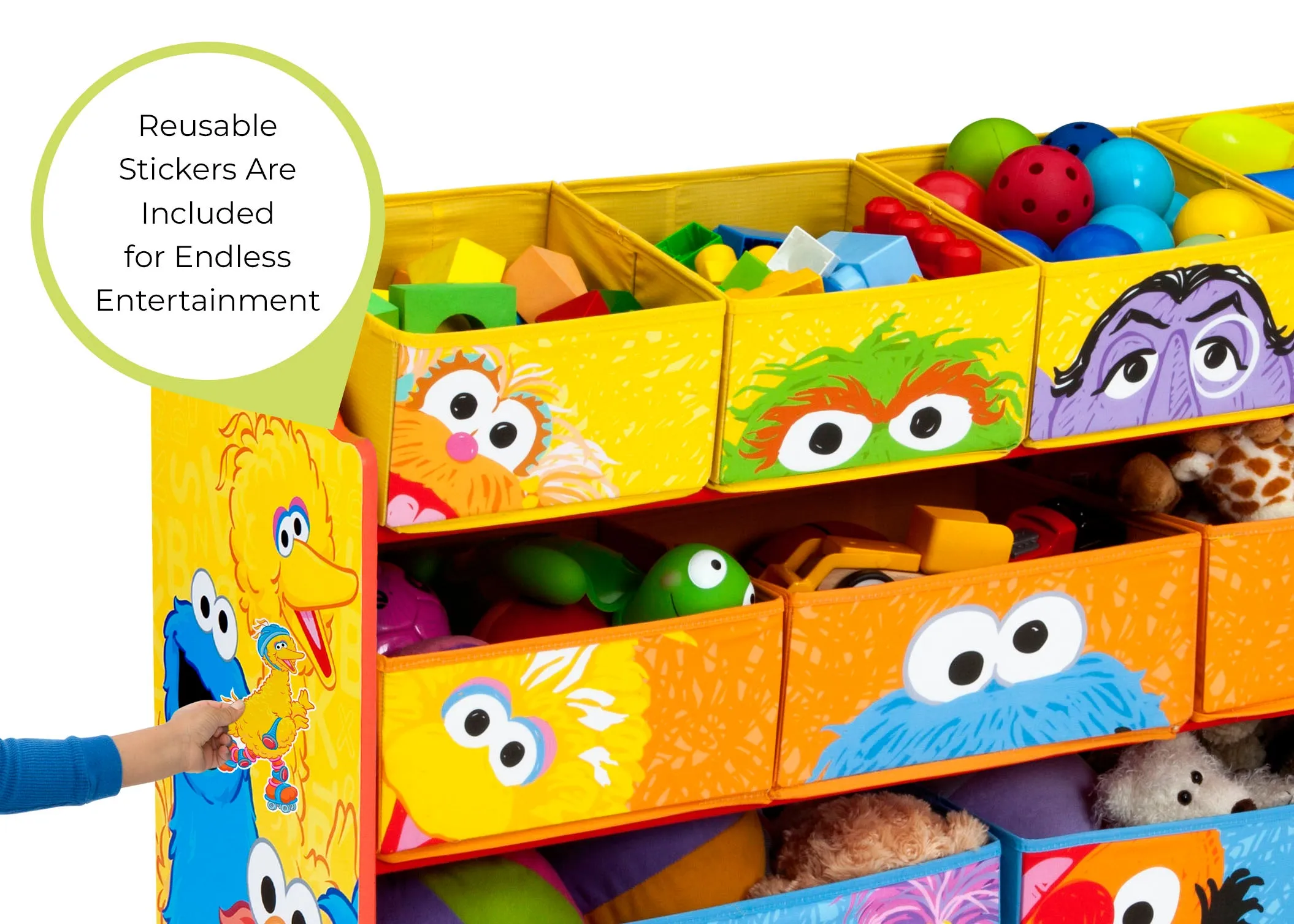 Sesame Street Deluxe Multi-Bin Toy Organizer