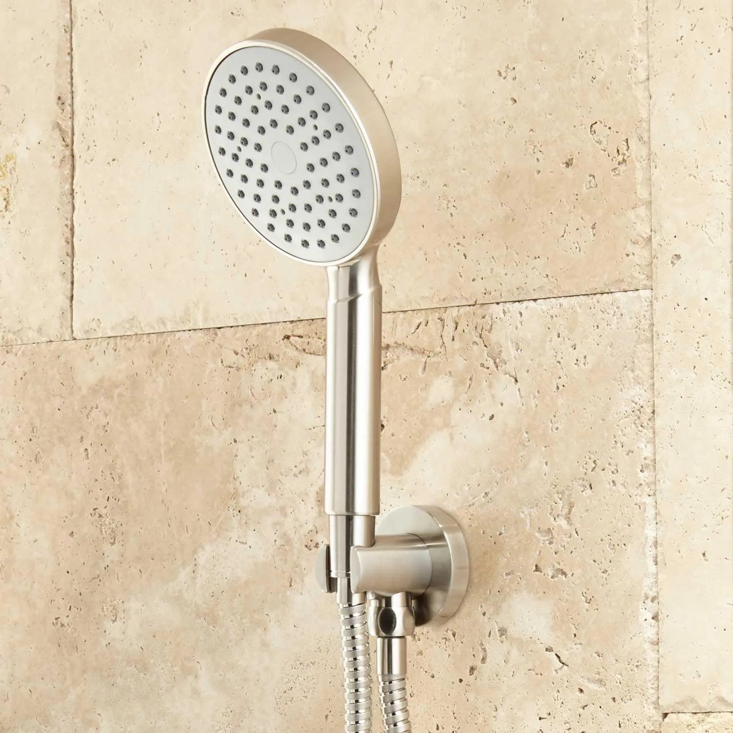 Signature Hardware 416164 Lattimore Shower System with Rainfall Shower Head and Hand Shower - Chrome