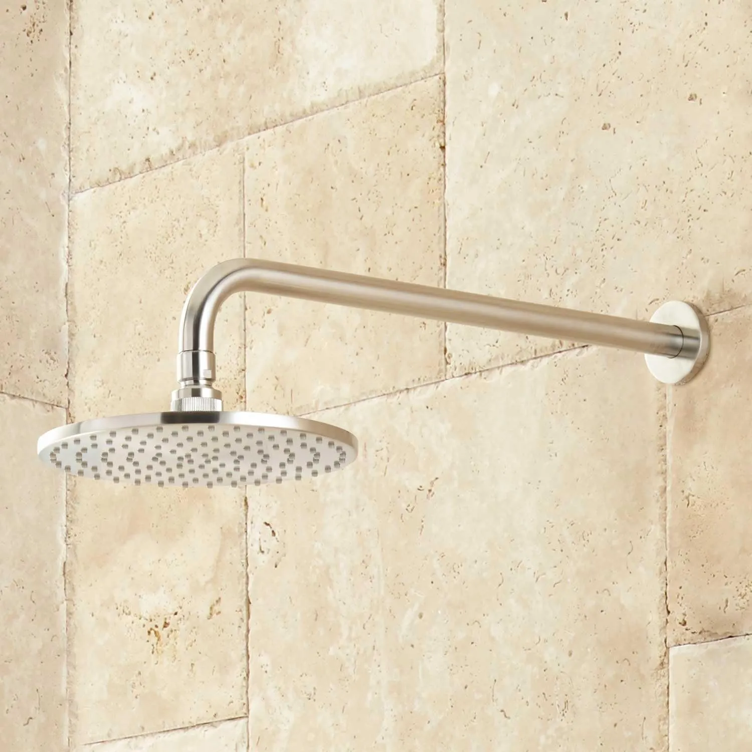 Signature Hardware 416164 Lattimore Shower System with Rainfall Shower Head and Hand Shower - Chrome