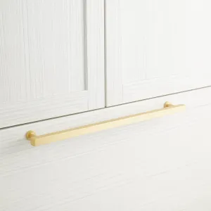 Signature Hardware HN-B-9011.18.SB 18" Colville Solid Brass Appliance Pull - Satin Brass