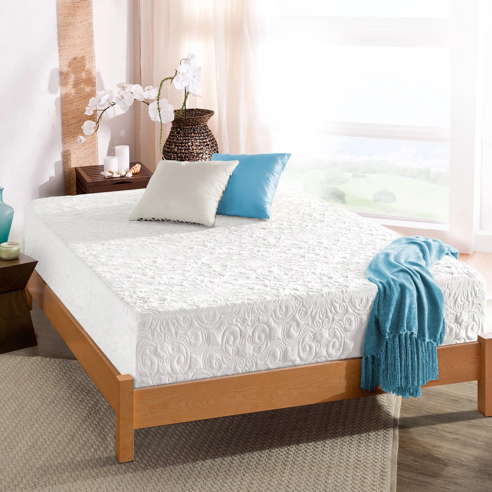 Spa Sensations by Zinus W-FMT-10F Serenity 10'' Memory Foam Mattress, Full