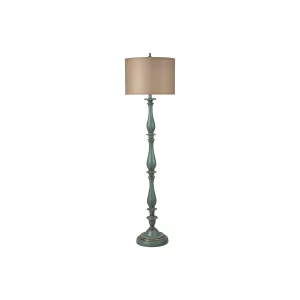 Stylecraft 16 W Distressed Blue Polyresin Floor Lamp - DISTRESSED BLUE ONE SIZE