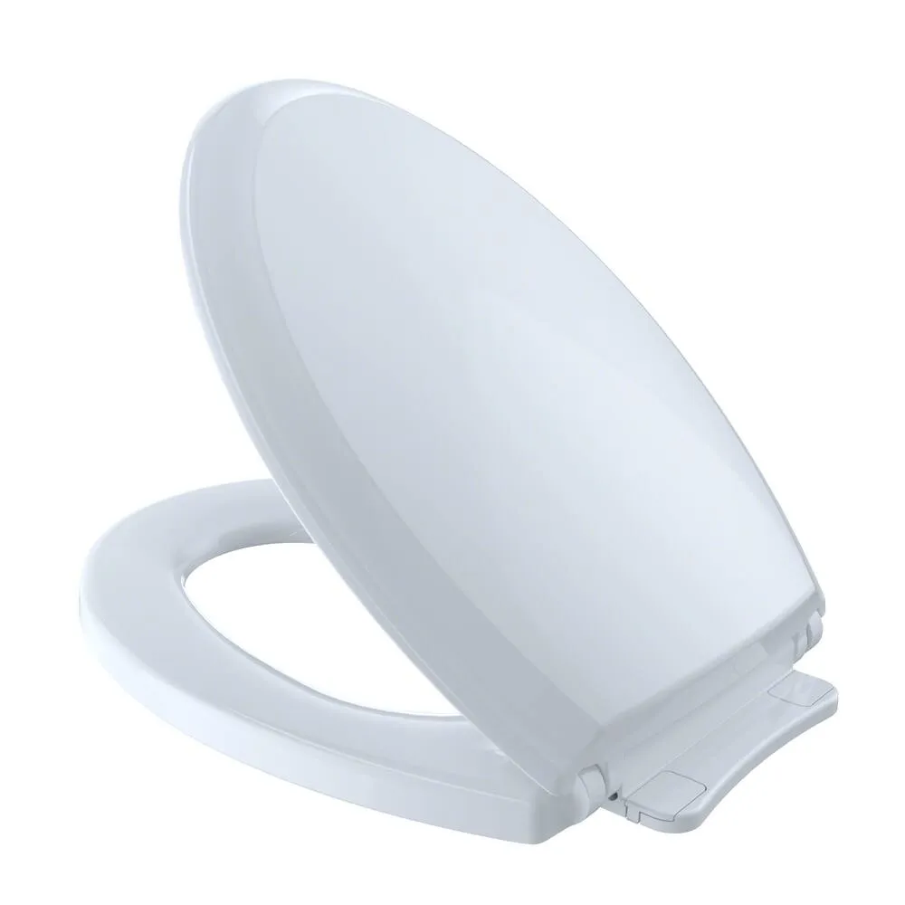 TOTO SS224-01 Guinevere SoftClose Elongated Closed Front Toilet Seat in Cotton White