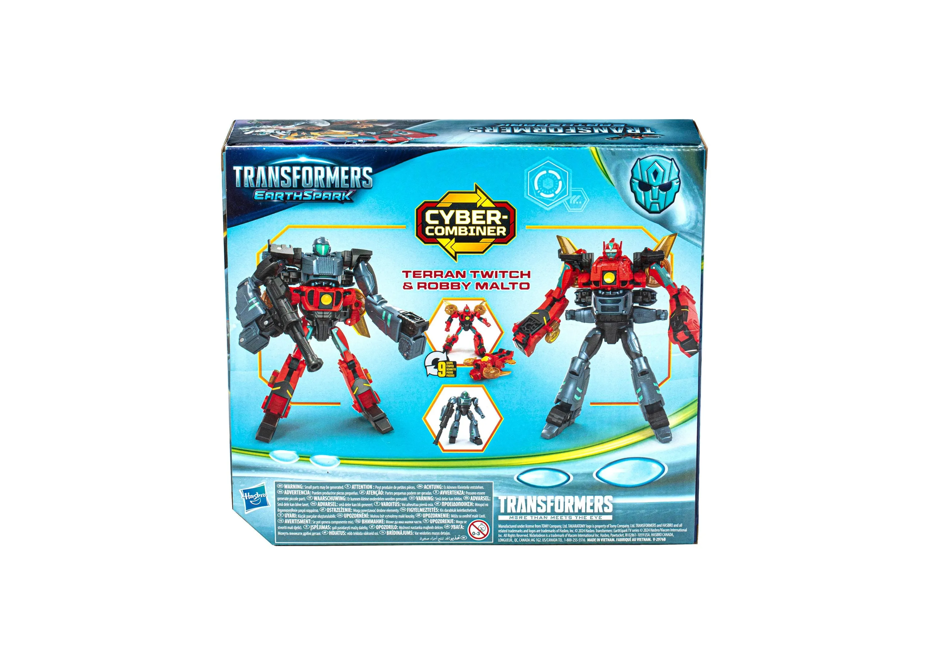 Transformers EarthSpark Cyber-Combiner Terran Twitch and Robby Malto Action Figure