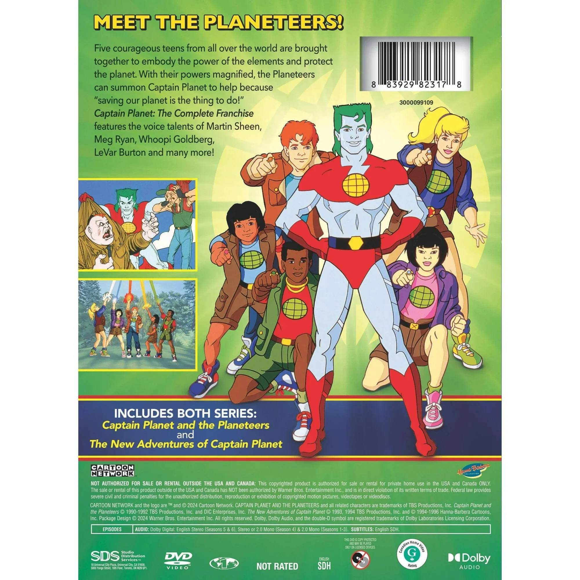 Turner Cartoon Network Captain Planet and the Planeteers: The Complete Series (DVD)