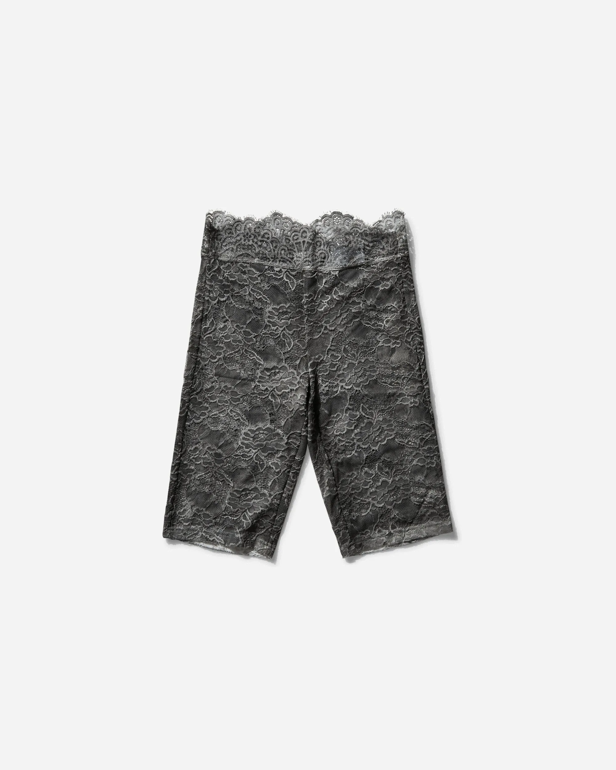 Women's Lace Biker Shorts Washed Out Black