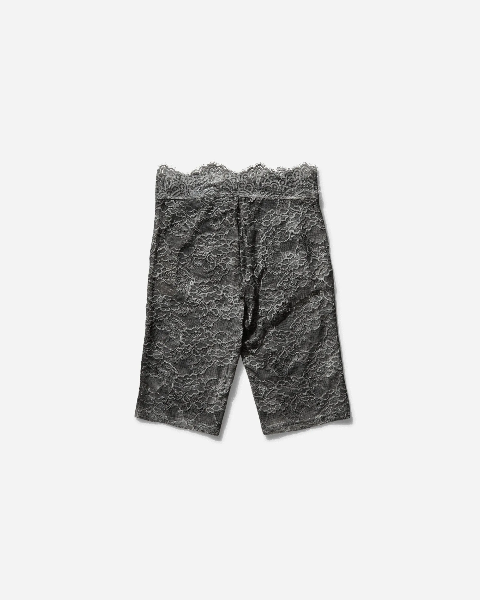 Women's Lace Biker Shorts Washed Out Black